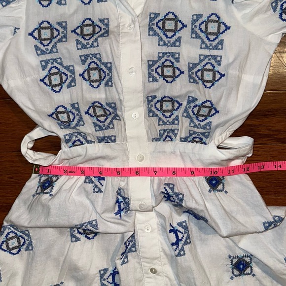 River Island Embroidered Mini Shirt Dress - Picture 13 of 16